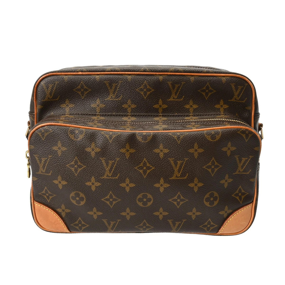 LOUIS VUITTON Monogram Nile Brown Canvas Shoulder Bag